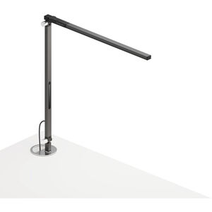Z-Bar Solo Mini 15 inch 5.00 watt Metallic Black Desk Lamp Portable Light, Grommet Mount
